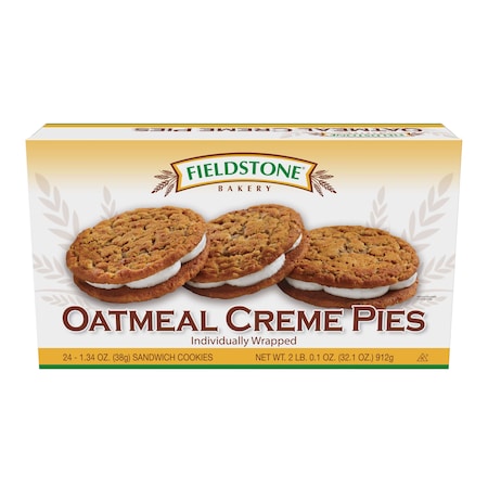 Fieldstone Bakery Individually Wrapped Oatmeal Creme Pie, PK192 PK192 09801